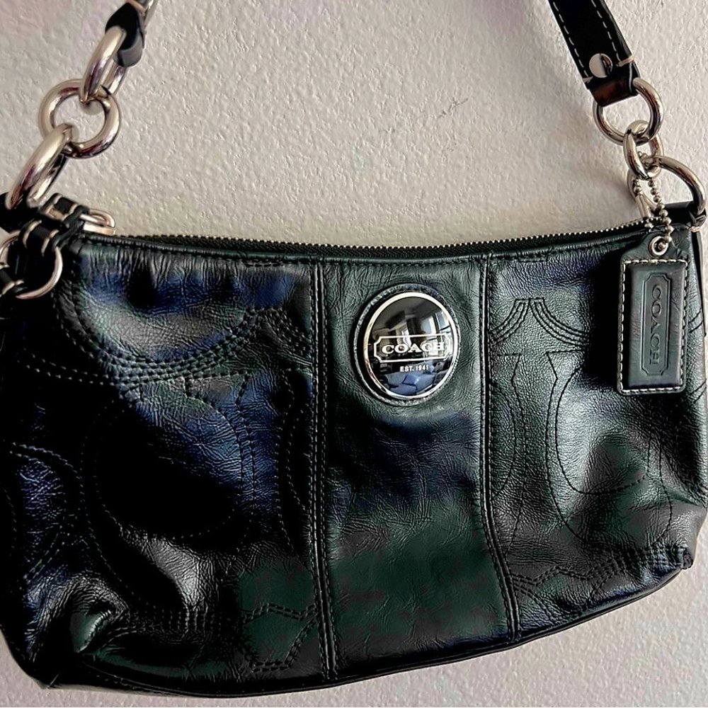 Coach 15141 Patent Demi Crossbody Shoulder Bag
